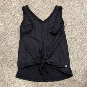 lululemon athletica Black V-Neck Tie Tank Top